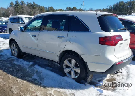 2011 Acura Mdx Technology Package z USA, uszkodzony, nr VIN 2HNYD2H67BH510124